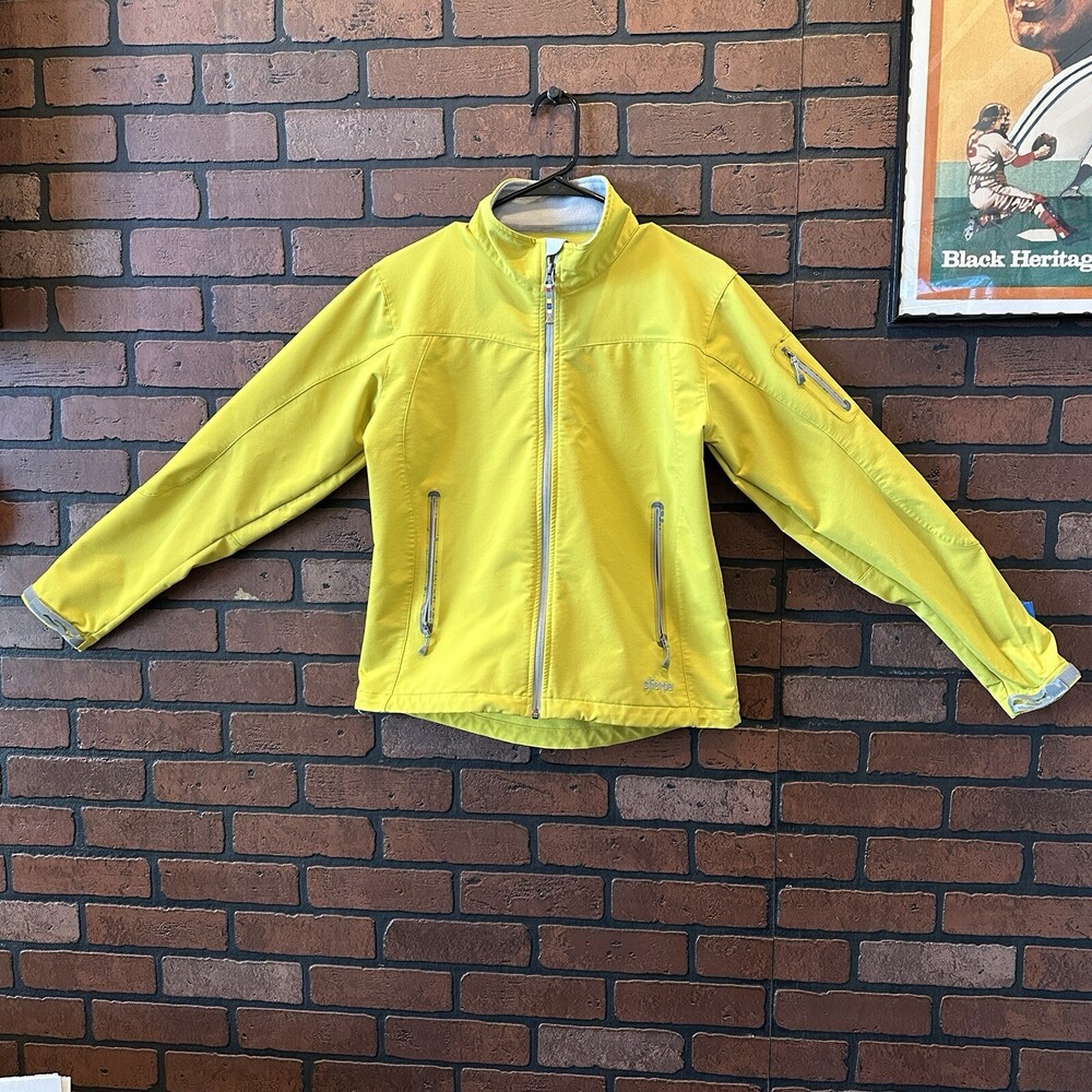 Sherpa Adventure Gear Full Zip Jacket Green Yellow Womens Waterproof